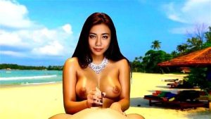 爆乳痴女が得意の手コキとフェラチオで男優たちの精液搾り取る！